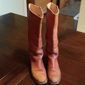 Tan Frye Boots Size 7